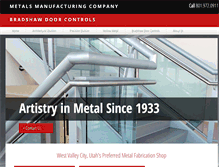 Tablet Screenshot of metalsmfg.com